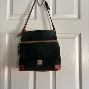 Dooney & Bourke Suede Crossbody Bag | Dark Green